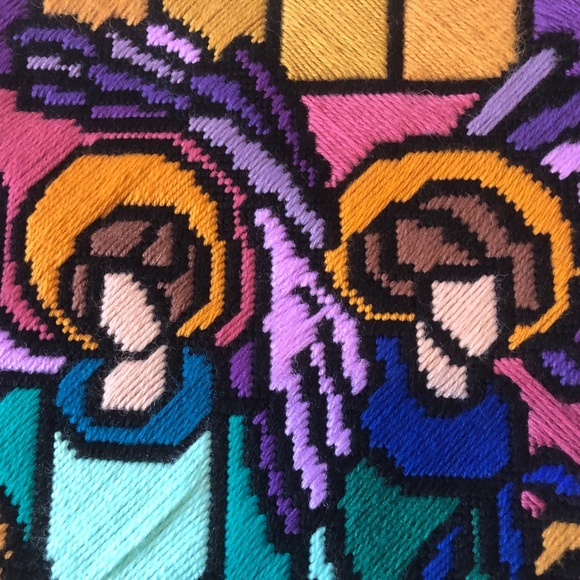 Beautiful Vibrant Handstitched Christmas Tapestry - 14x18 - Picture 4 of 8